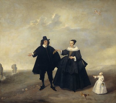 Portrait of a Married Couple with Child, Members of the Beresteyn Family by Unbekannt Unbekannt